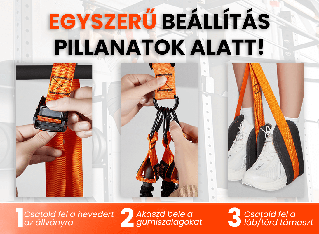 PullMaster - Állítható Húzódzkodást Segítő Szett - Image 6
